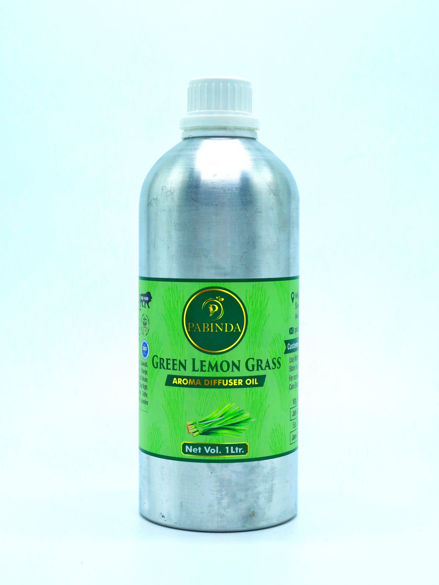 Pabinda Green Lemon Grass Aroma Diffuser Oil