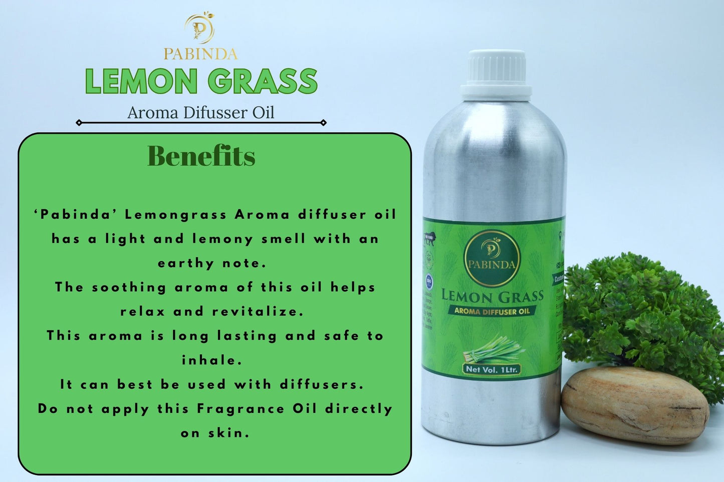 Pabinda LemonGrass Aroma Diffuser Oil