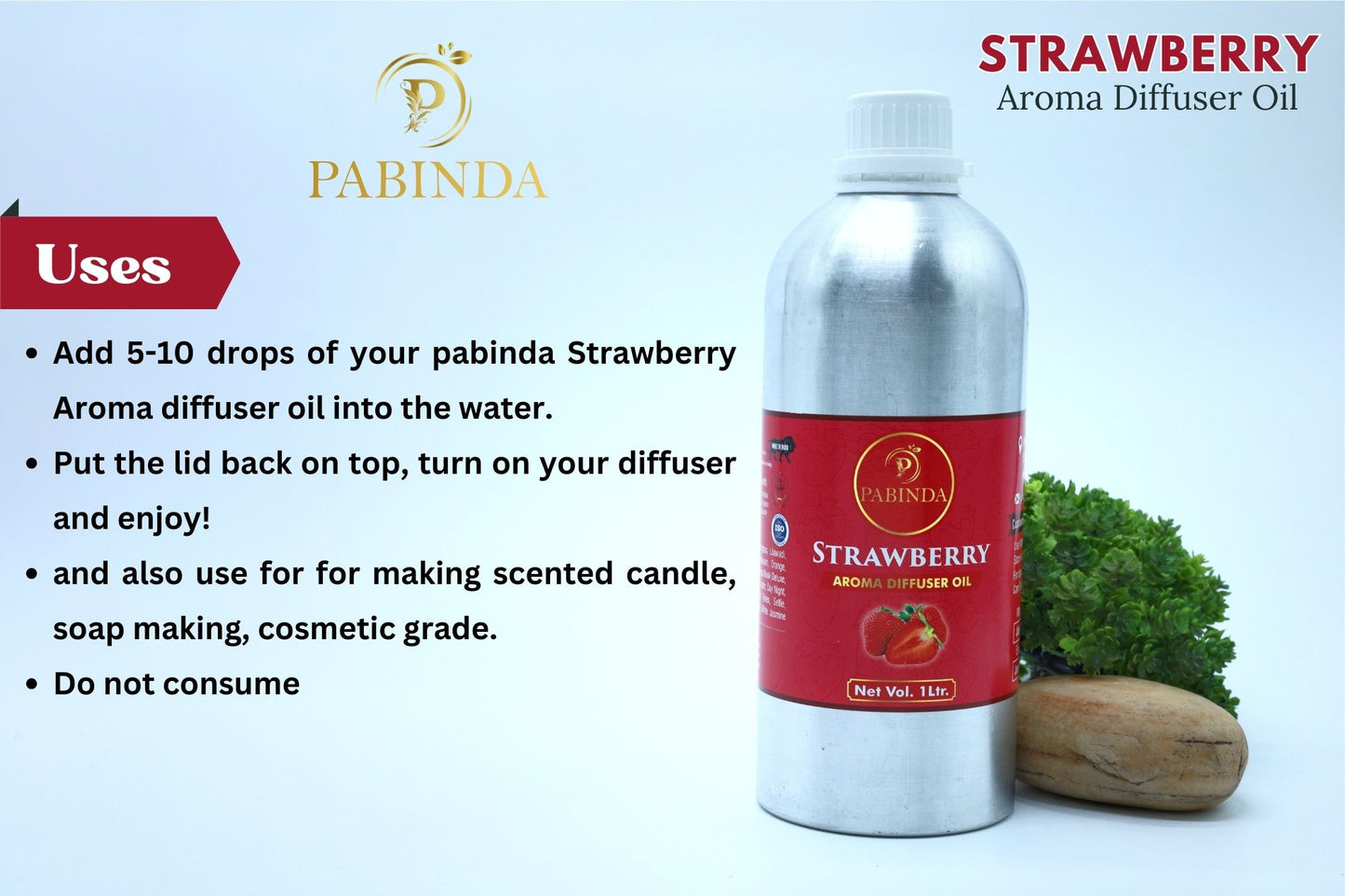 Pabindia strawberry Aroma diffuser oil