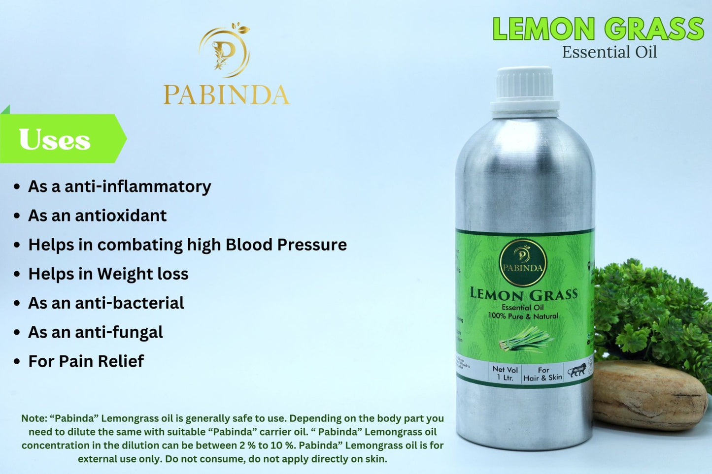 Pabinda Lemongrass Essential oil