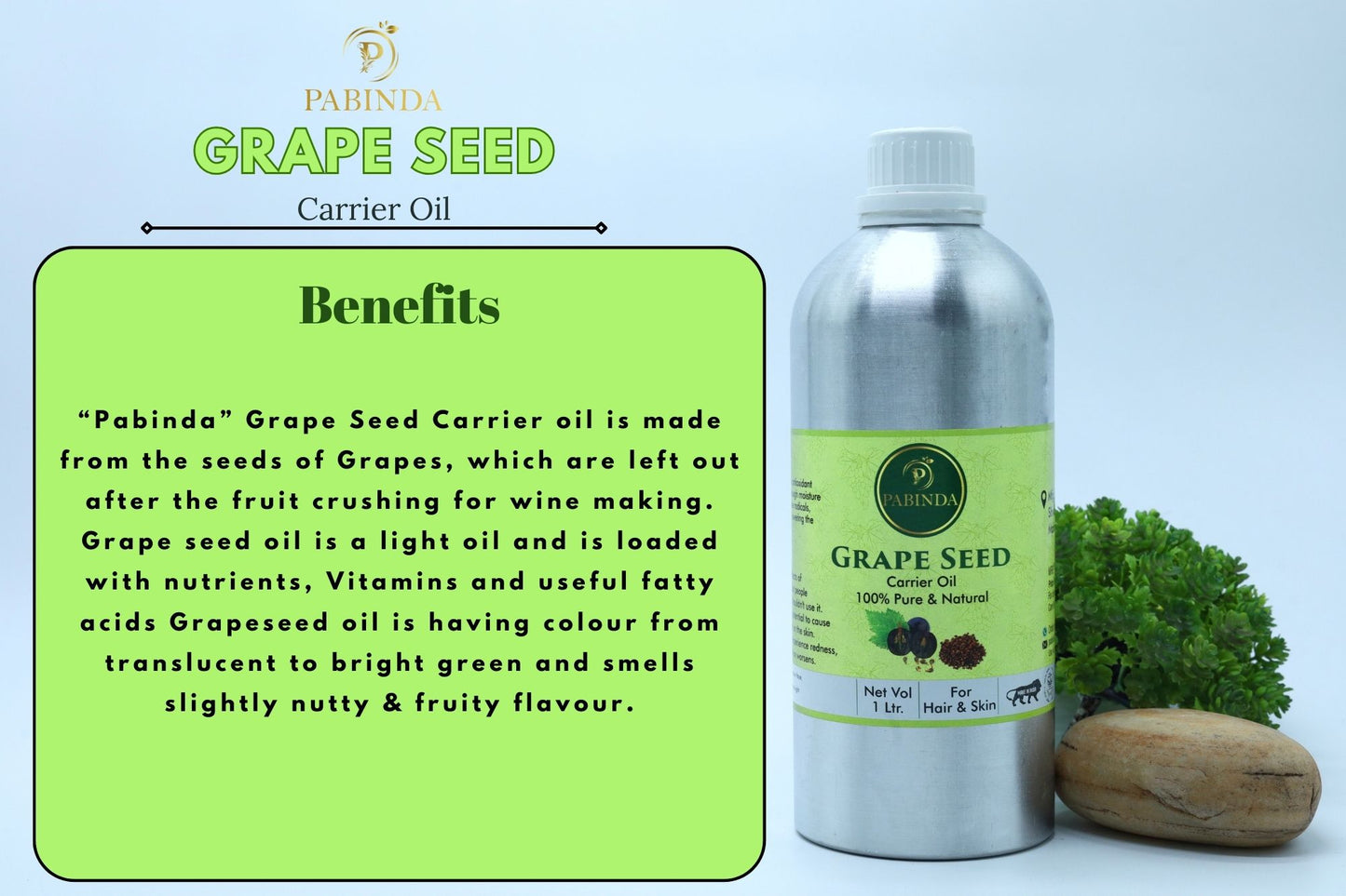 Pabinda Grapeseed Carrier Oil