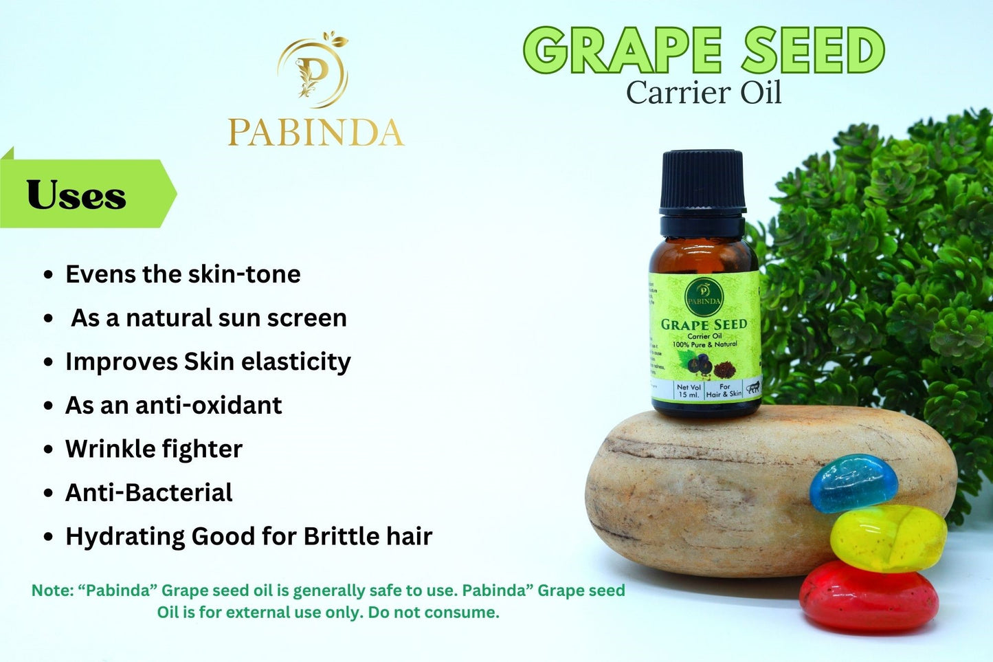 Pabinda Grapeseed Carrier Oil