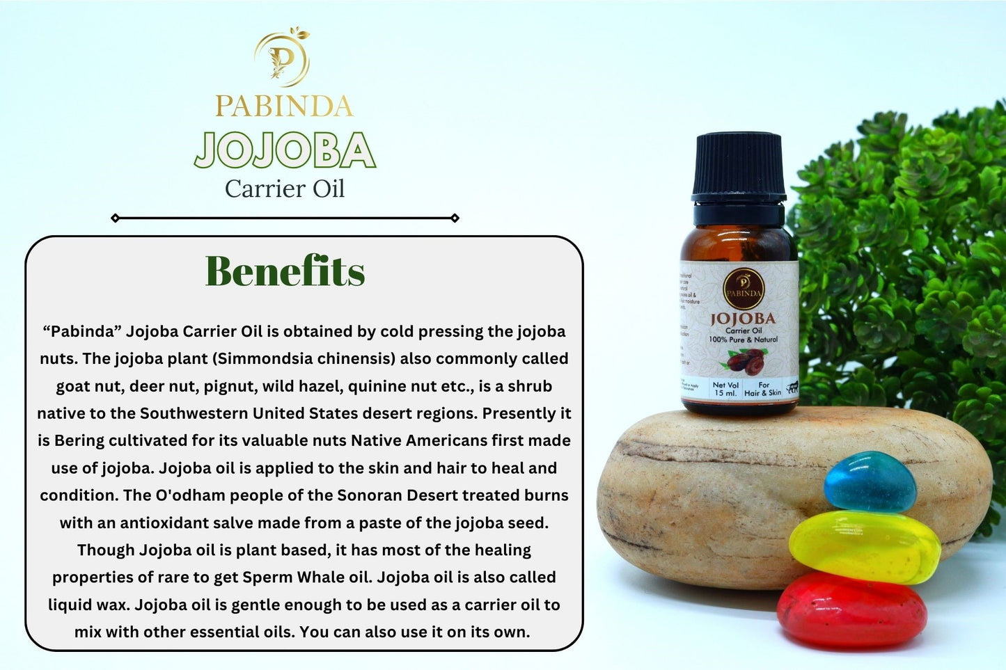 Pabinda Jojoba Carrier Oil